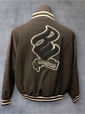 Rocawear Black and White Varsity Jacket